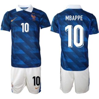 Moški Nogometni dresi kompleti reprezentance Francija Kylian Mbappé #10 Domači SP 2026