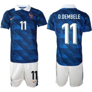Moški Nogometni dresi kompleti reprezentance Francija Ousmane Dembélé #11 Domači SP 2026