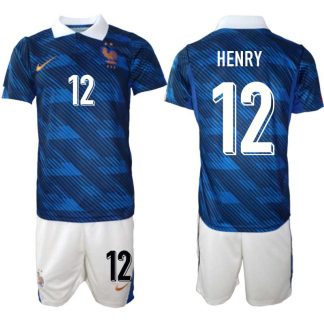 Moški Nogometni dresi kompleti reprezentance Francija Thierry Henry #12 Domači SP 2026