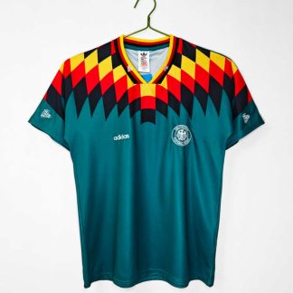 Moški retro nogometni dresi Nemčija Gostujoči 1994 Kratek Rokav