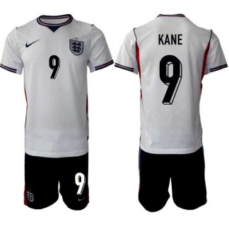 Poceni Moški Nogometni dresi kompleti Anglija Harry Kane #9 Domači SP 2026 bela