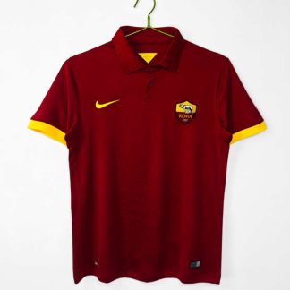 Poceni Moški retro nogometni dresi AS Roma Domači 2014/15 Kratek Rokav