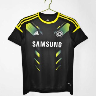 Poceni Moški retro nogometni dresi Chelsea Tretji 2012/13 Kratek Rokav