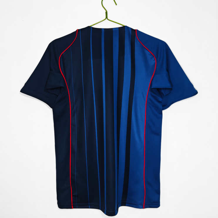 Poceni Moški retro nogometni dresi FC Barcelona Gostujoči 2004/05 Kratek Rokav-1