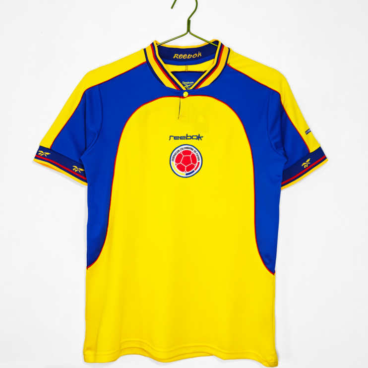 Poceni Moški retro nogometni dresi Kolumbija Domači 2001