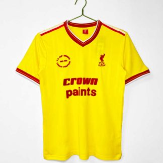 Poceni Moški retro nogometni dresi Liverpool Tretji 1985/86 Kratek Rokav
