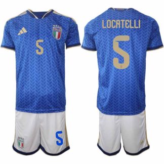 Poceni Nogometni dresi komplet reprezentance Italija Manuel Locatelli #5 Domači SP 2026