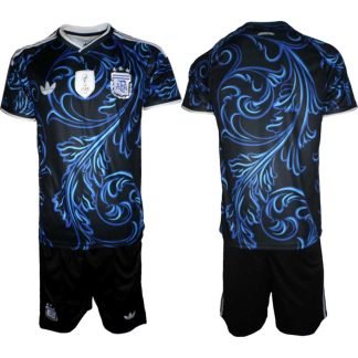 Moški Nogometni dresi Argentina reprezentance Gostujoči SP 2026 + Kratke hlače-2