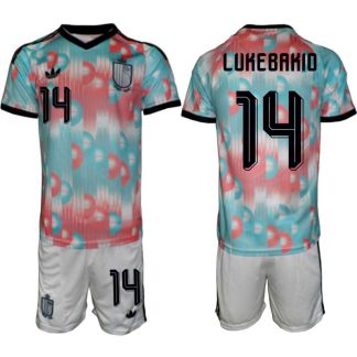 Moški Nogometni dresi kompleti Belgija reprezentance Dodi Lukebakio #14 Gostujoči SP 2026