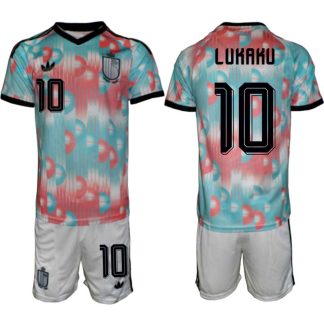 Moški Nogometni dresi kompleti Belgija reprezentance Romelu Lukaku #10 Gostujoči SP 2026