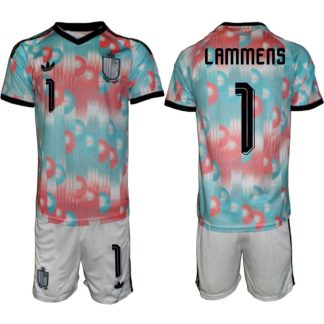 Moški Nogometni dresi kompleti Belgija reprezentance Senne Lammens #1 Gostujoči SP 2026