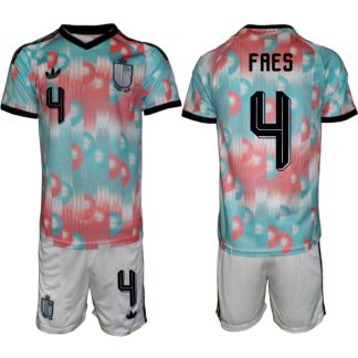 Moški Nogometni dresi kompleti Belgija reprezentance Wout Faes #4 Gostujoči SP 2026