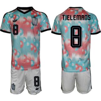 Moški Nogometni dresi kompleti Belgija reprezentance Youri Tielemans #8 Gostujoči SP 2026