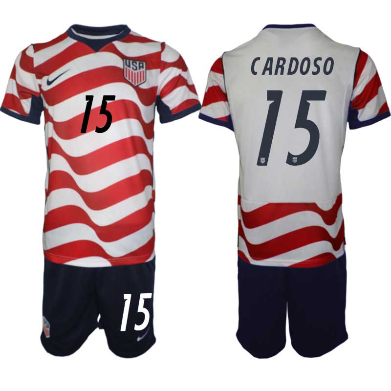 Moški Nogometni dresi kompleti Johnny Cardoso #15 Združene Države ZDA Domači SP 2026