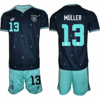Moški Nogometni dresi kompleti reprezentance Nemčija DFB Thomas Müller #13 Gostujoči SP 2026