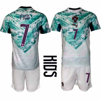 Nogometni dresi kompleti za otroke kompleti Portugalska reprezentance Luís Figo #7 Gostujoči SP 2026