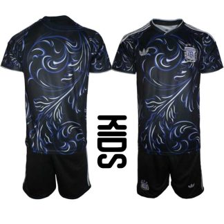Otroški Nogometni dresi Argentina reprezentance Gostujoči SP 2026 + Kratke hlače