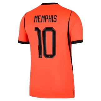 Poceni Moški Nogometni dresi Nizozemska reprezentance Memphis Depay #10 Domači SP 2026 oranžna