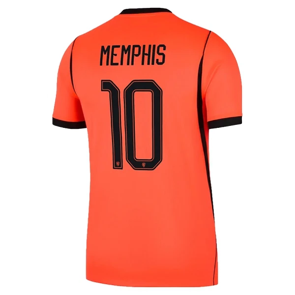 Poceni Moški Nogometni dresi Nizozemska reprezentance Memphis Depay #10 Domači SP 2026 oranžna