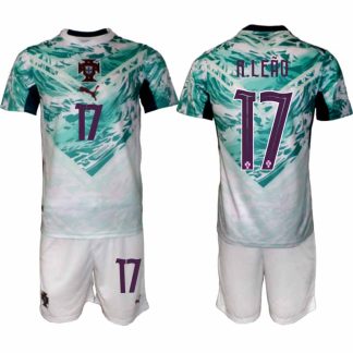 Poceni Nogometni dresi Portugalska Gostujoči SP 2026 Rafael Leão #17 + Kratke hlače