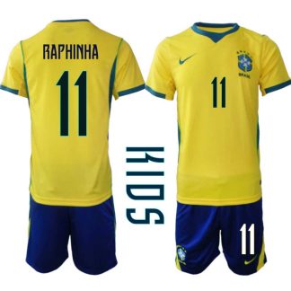 poceni-otroski-nogometni-dresi-kompleti-brazilija-raphinha-belloli-11-domaci-sp-2026