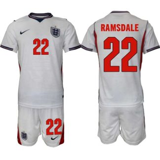 Moški dresi za nogomet kompleti Anglija SP 2026 reprezentance Aaron Ramsdale 22 Domači