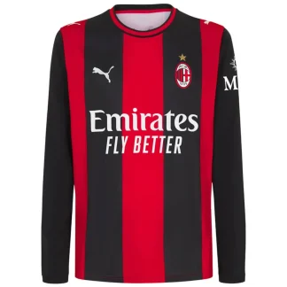 Moški nogometni dresi AC Milan Domači 2026-27 Dolgi Rokav