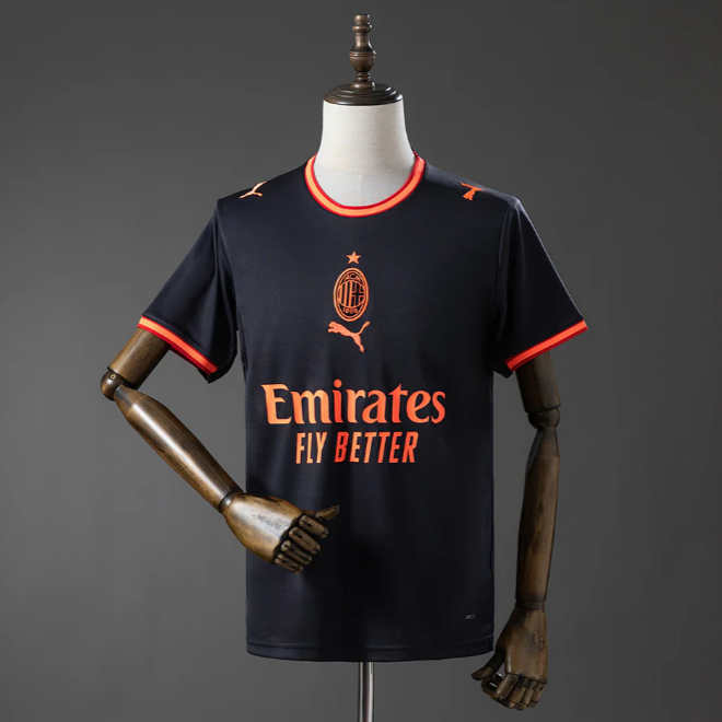 Moški nogometni dresi AC Milan Tretji 2026-27 črna Kratek Rokav