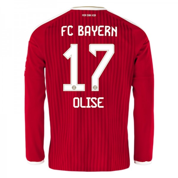 Moški nogometni dresi FC Bayern München Domači 2026-27 Michael Olise #17 Dolgi Rokav