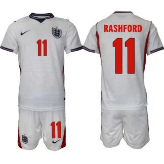 Moški Nogometni dresi kompleti Anglija SP 2026 reprezentance Marcus Rashford #11 Domači