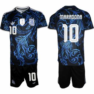 Moški Nogometni dresi kompleti Argentina reprezentance Diego Maradona #10 Gostujoči SP 2026