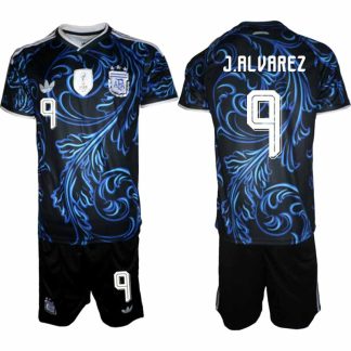 Moški Nogometni dresi kompleti Argentina reprezentance Julián Álvarez #9 Gostujoči SP 2026