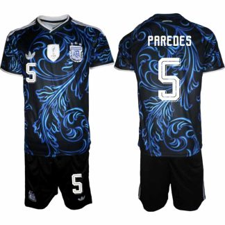 Moški Nogometni dresi kompleti Argentina reprezentance Leandro Paredes #5 Gostujoči SP 2026
