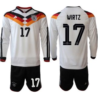 Moški Nogometni dresi reprezentance Nemčija DFB Florian Wirtz #17 Domači SP 2026 Dolgi Rokav + Kratke hlače