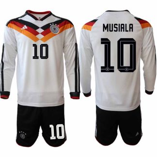 Moški Nogometni dresi reprezentance Nemčija DFB Jamal Musiala #10 Domači SP 2026 Dolgi Rokav + Kratke hlače