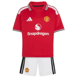 Otroški nogometni dresi Manchester United Domači 2026/27 z lastnim imenom