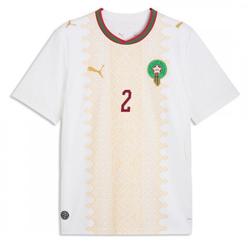 Poceni Maroko SP 2026 Nogometni dresi Achraf Hakimi #2 Gostujoči reprezentance-1