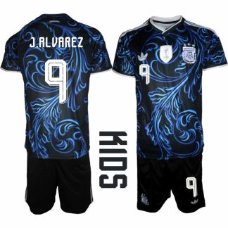 Poceni Otroški nogometni dresi Argentina reprezentance Julián Álvarez #9 Gostujoči SP 2026