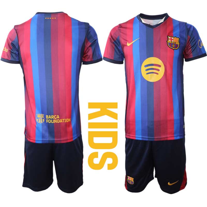 Poceni Otroški nogometni dresi kompleti FC Barcelona Domači 2026-27