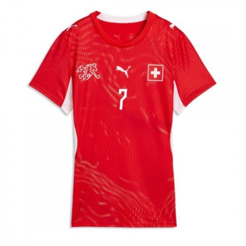 Poceni Ženski Nogometni dresi Švica reprezentance Breel Embolo #7 Domači SP 2026-1