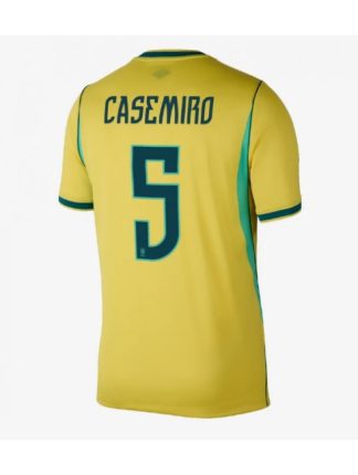 Moški Nogometni dresi Brazilija SP 2026 Casemiro #5 Domači rumena Kratek rokav
