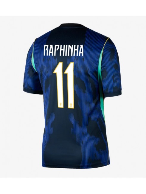 Moški Nogometni dresi Brazilija SP 2026 Raphinha Belloli #11 Gostujoči Kratek rokav