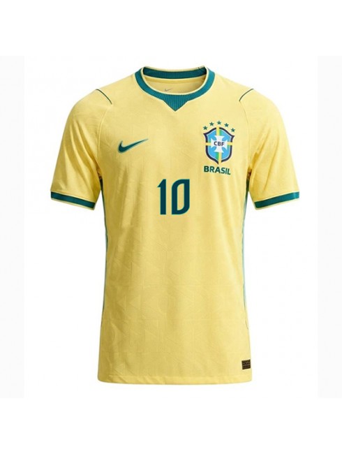 Moški Nogometni dresi Brazilija SP 2026 Vinicius Junior #10 Domači rumena Kratek rokav
