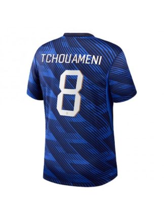 Poceni Nogometni dresi Francija SP 2026 Aurelien Tchouameni #8 Domači Kratek rokav