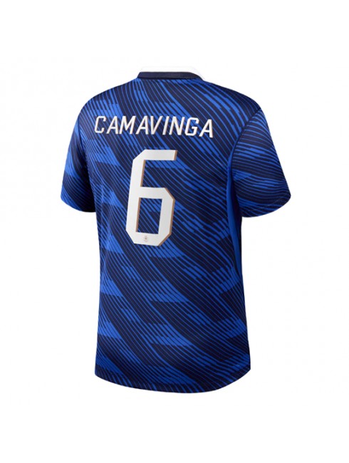 Moški Nogometni dresi Francija SP 2026 Eduardo Camavinga #6 Domači Kratek rokav