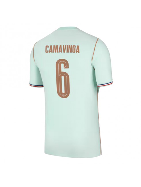 Moški Nogometni dresi Francija SP 2026 Eduardo Camavinga #6 Gostujoči Kratek rokav
