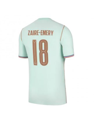 Moški Nogometni dresi Francija SP 2026 Warren Zaire-Emery #18 Gostujoči Kratek rokav
