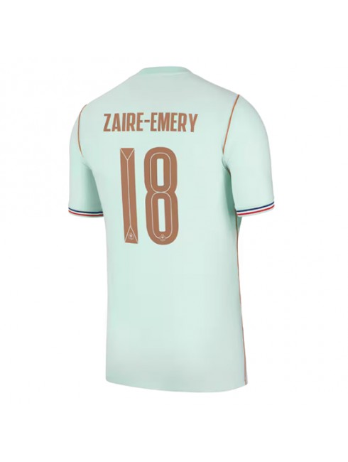 Moški Nogometni dresi Francija SP 2026 Warren Zaire-Emery #18 Gostujoči Kratek rokav