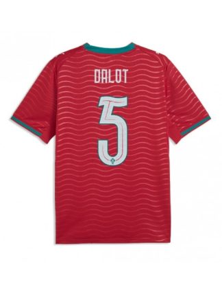 Nogometni dresi reprezentance Portugalska SP 2026 Diogo Dalot #5 Domači Kratek rokav