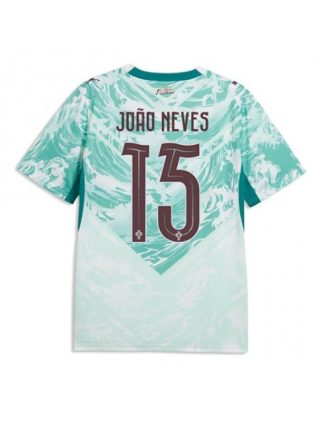 Moški Portugalska SP 2026 nogometni dresi z imenom Joao Neves #15 Gostujoči